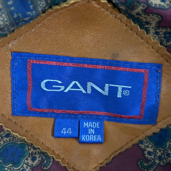 Grant men’s genuine, leather jacket, tan color - Picture 9 of 15